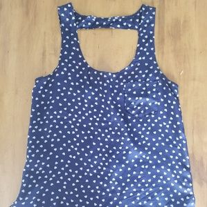 Forever 21 navy heart shirt